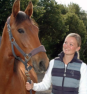 Foto af Jasmin Bagge med hest